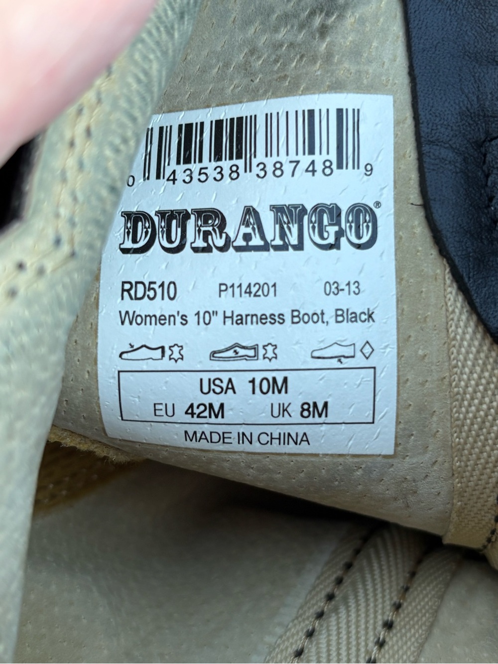 Durango Black Leather Harness Boots - Picture 6 of 10